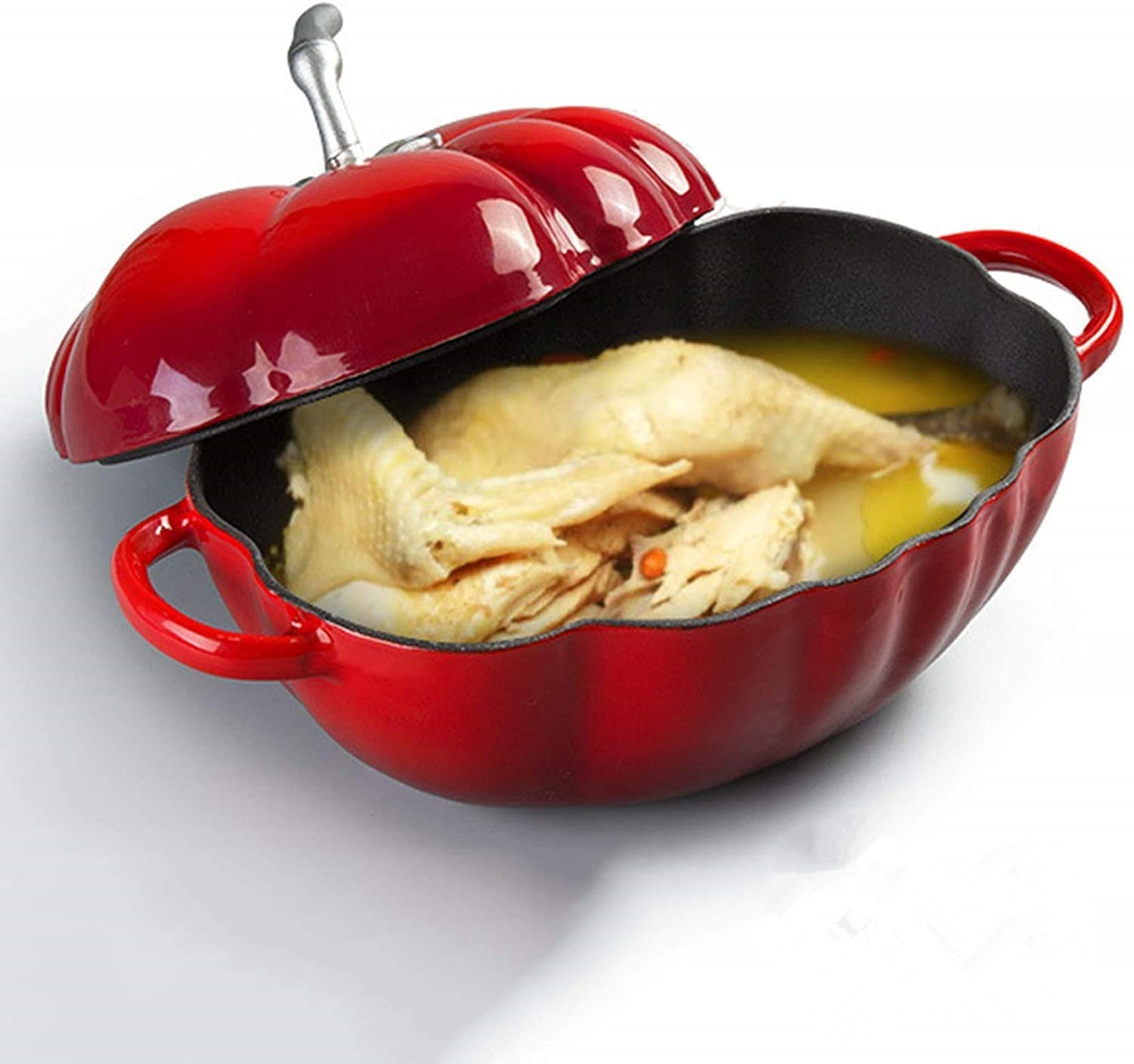 25cm Tomato Enameled Cast Iron - Cast Iron Tetsubin ulasan dan harga