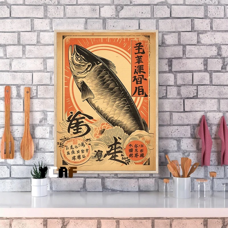 Vintage Japanese Food Poster C - Japanese Lifestyle And Food ulasan dan harga