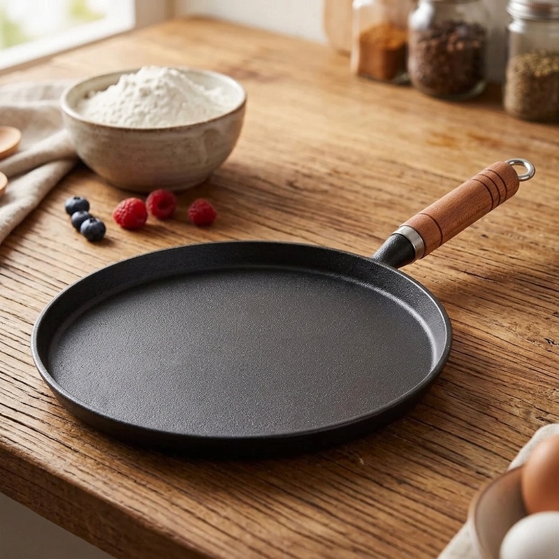 20/23/26cm Cast Iron Frying Pa - Cast Iron Tetsubin ulasan dan harga