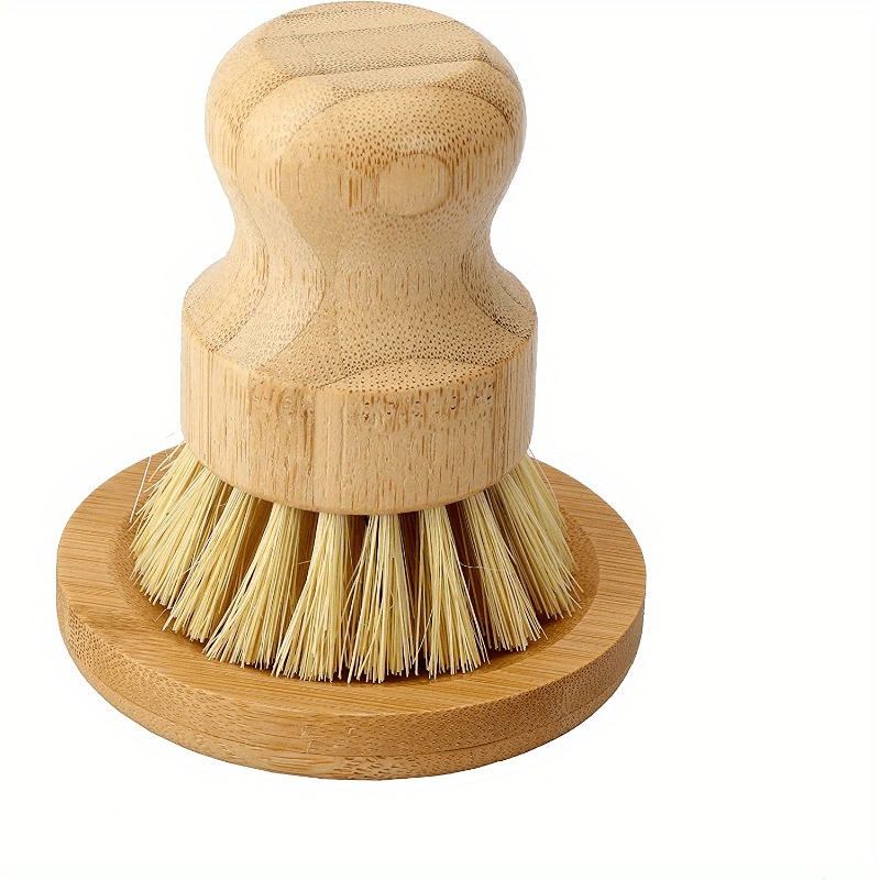 Bamboo Dish Scrub Brush Soap D - Cast Iron Tetsubin ulasan dan harga