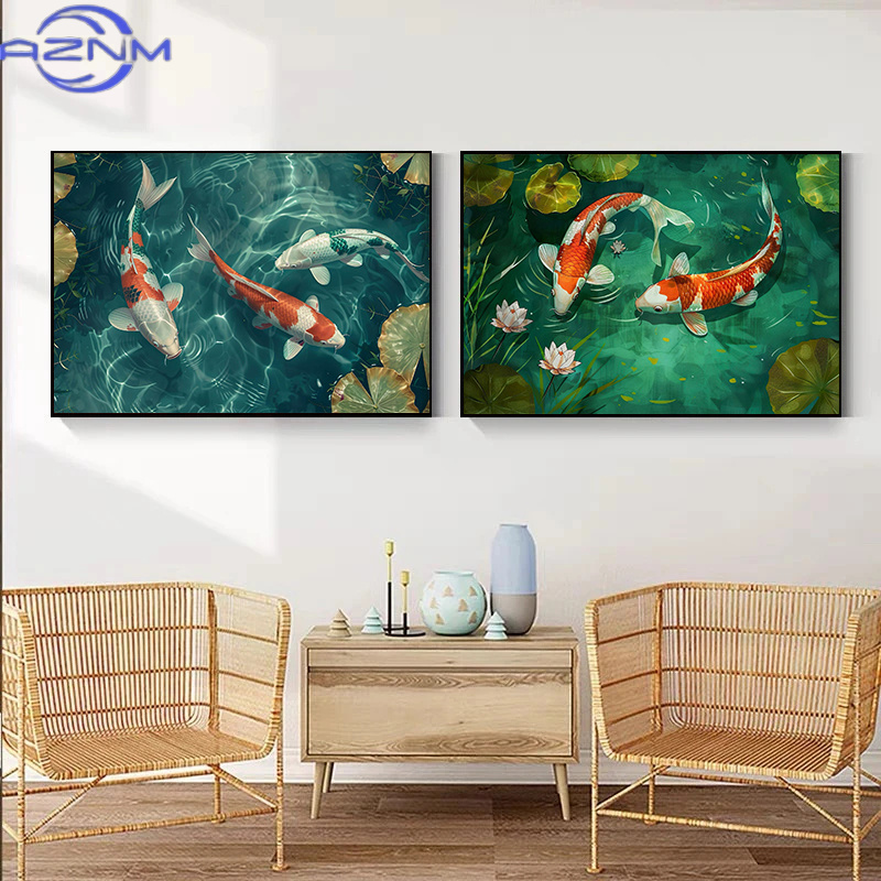 AZNM AZNM Japanese Zen Koi Fis - Japanese Zen Lifestyle ulasan dan harga