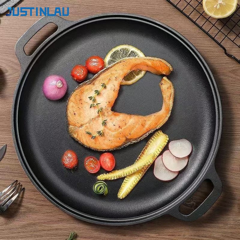 JUSTINLAU Double-Ear Frying Pa - Cast Iron Tetsubin ulasan dan harga