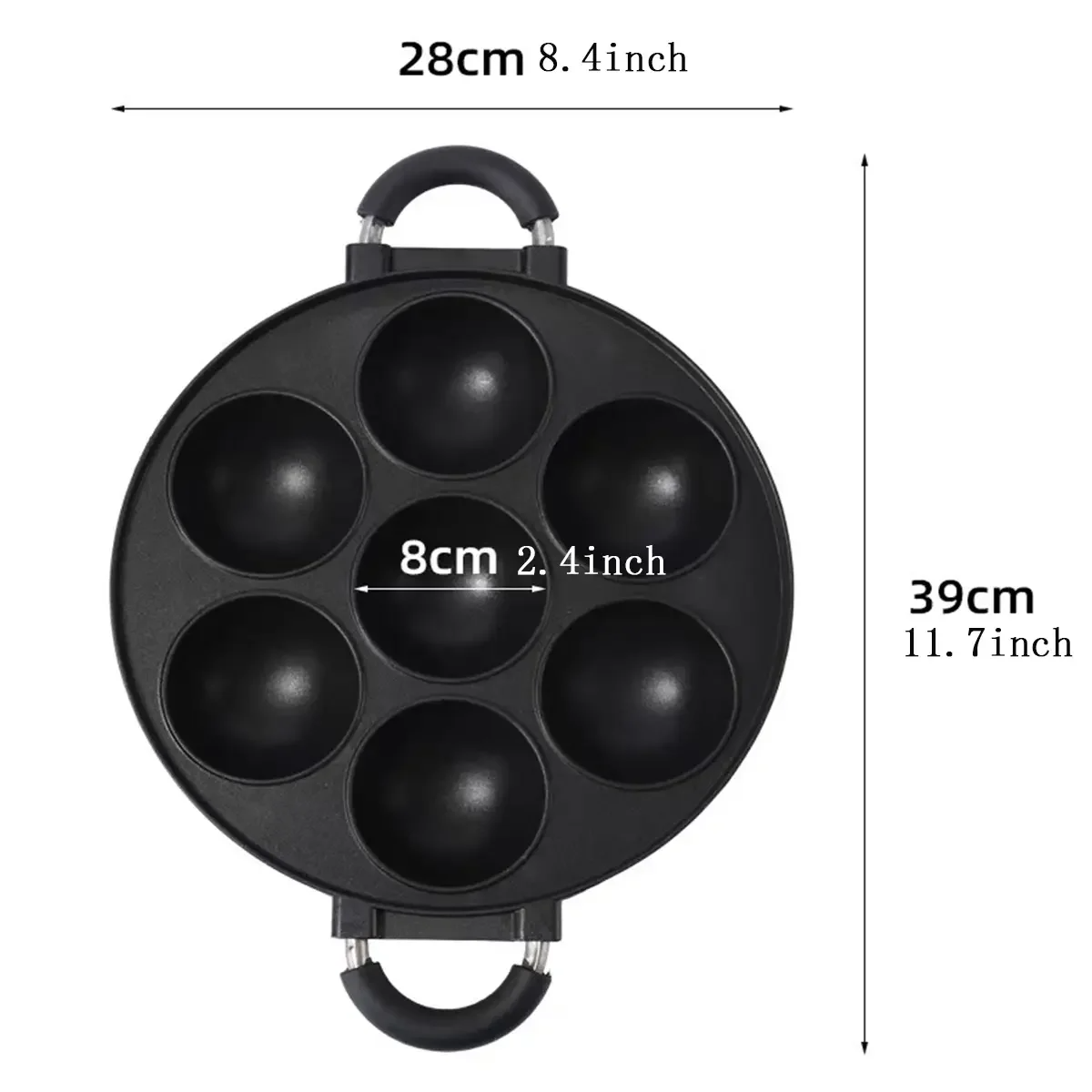 7 Hole Cake Cooking Pan Cast I - Cast Iron Tetsubin ulasan dan harga
