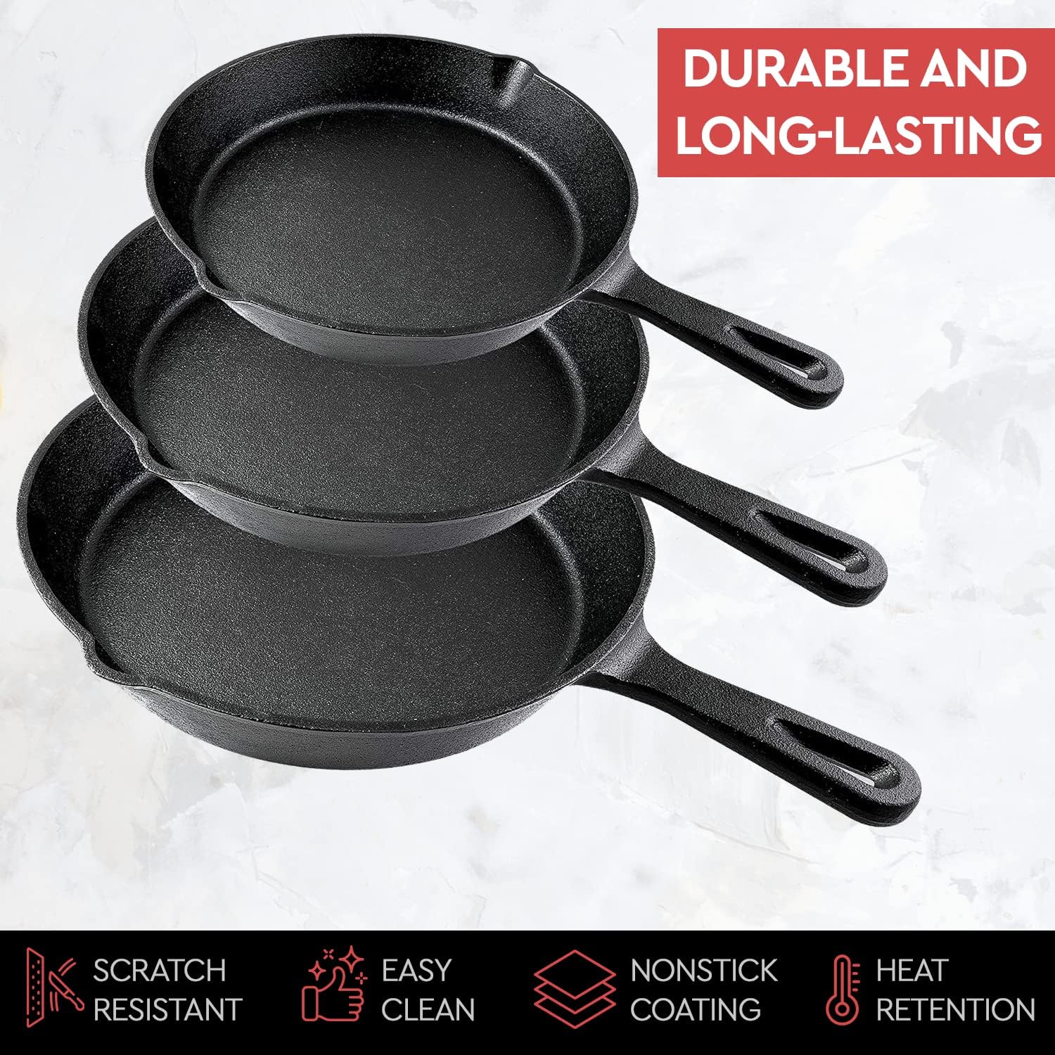 14/16/20cm Cast Iron Frying Pa - Cast Iron Tetsubin ulasan dan harga