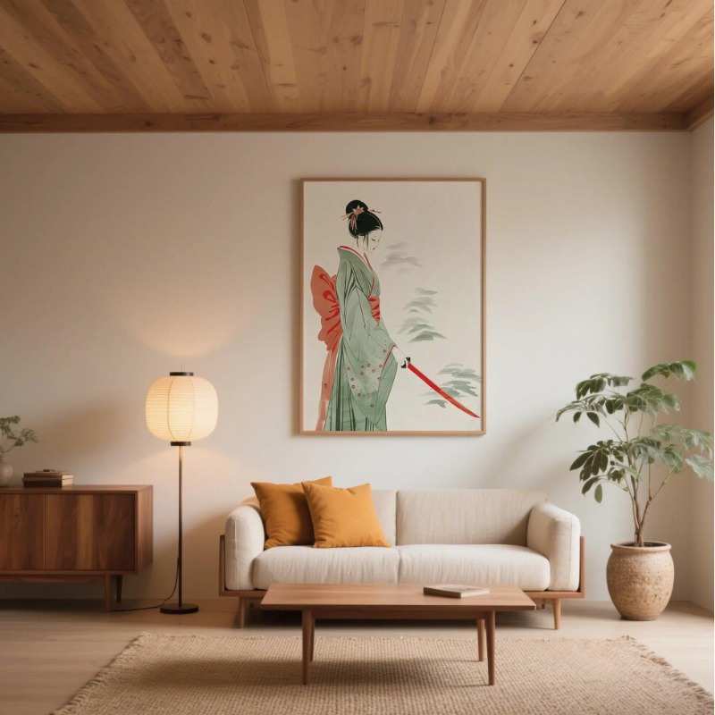 Mount Fuji & Crane Japanese Wa - Japanese Zen Lifestyle ulasan dan harga